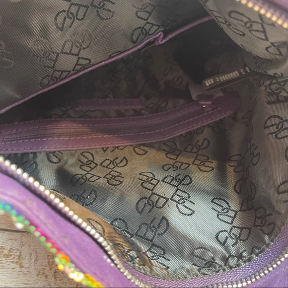 NWT BCBGeneration Multi-Colored Sequin Foldover Clutch Teal - Picture 5 of 16